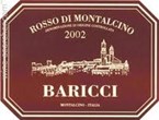 Tuscany Baricci, Rosso Di Montalcino 2017